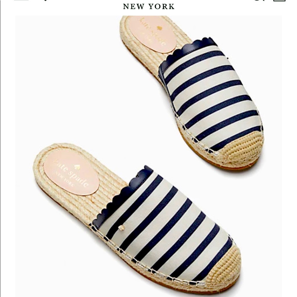 New Kate Spade Rosie Canvas Slides